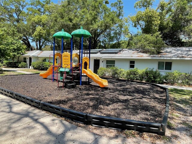 view of jungle gym