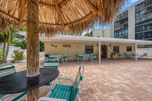 view of patio / terrace featuring a balcony