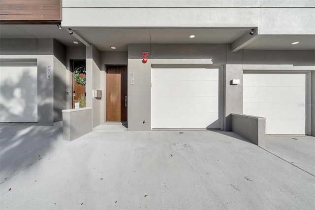 garage with elevator