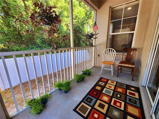 balcony with covered porch