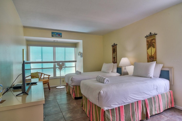 view of tiled bedroom