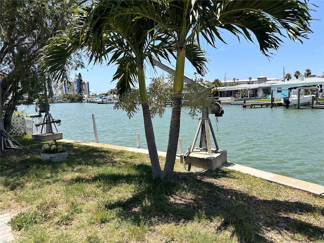 view of water feature