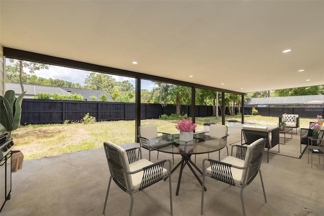 view of patio / terrace featuring outdoor lounge area