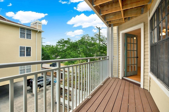 view of balcony