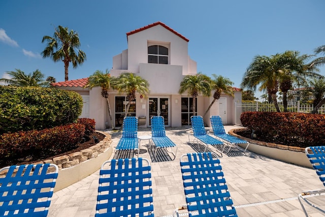 exterior space with a patio