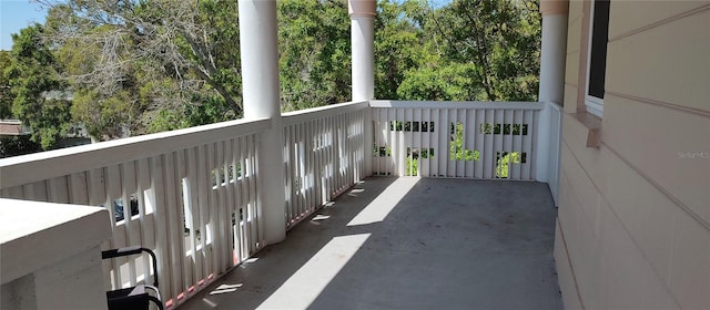 view of balcony