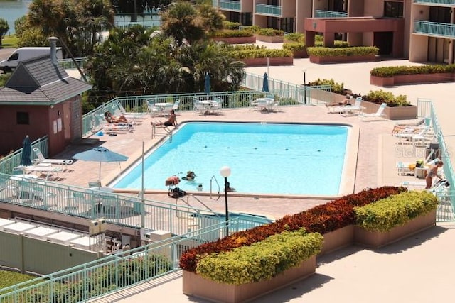 view of pool with a patio