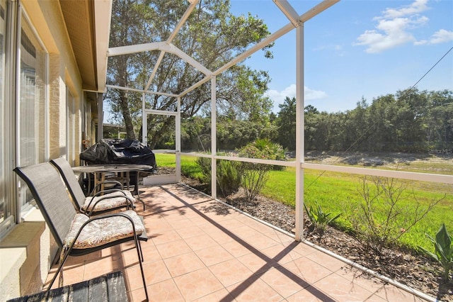 view of sunroom / solarium