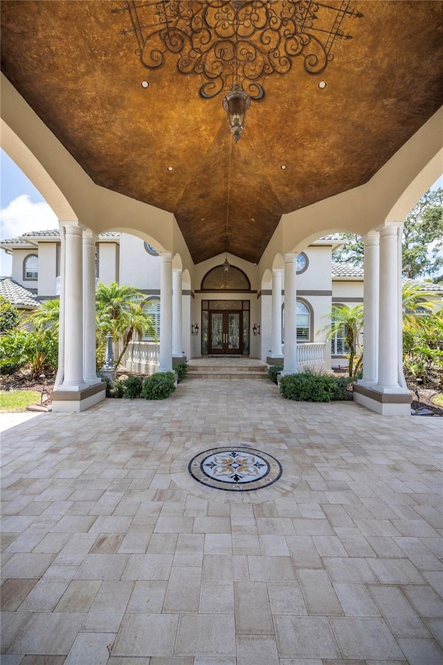 view of patio / terrace with a porch