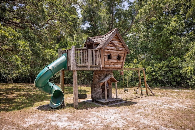 view of jungle gym