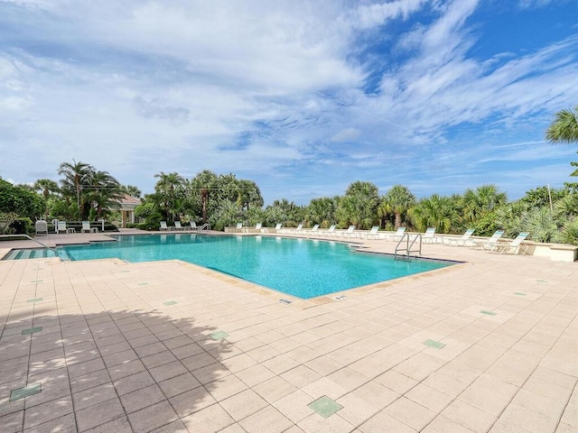 pool featuring a patio