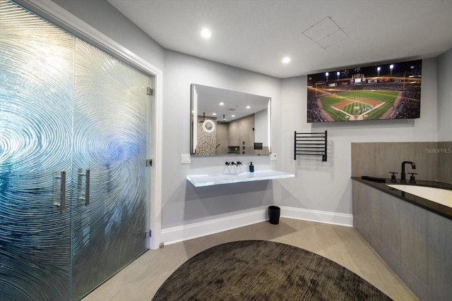 bathroom featuring vanity