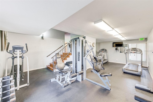 view of exercise room