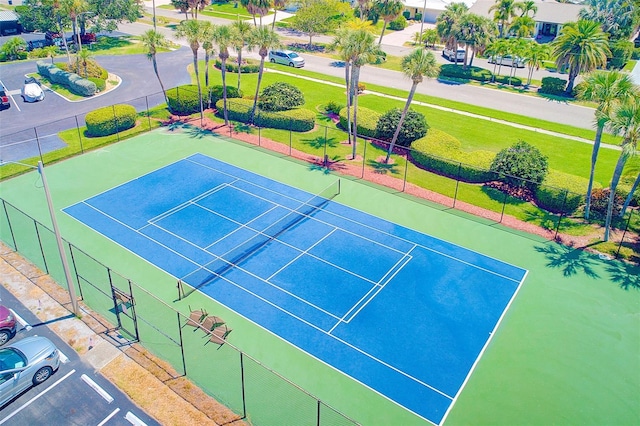 view of tennis court