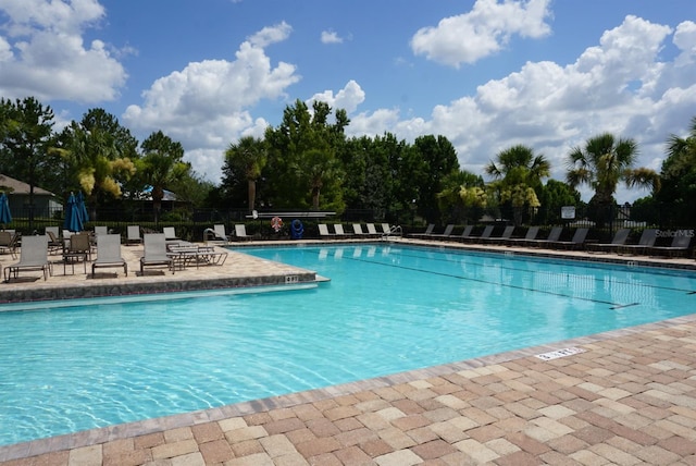 view of pool with a patio