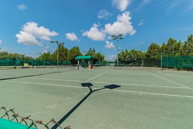 view of tennis court