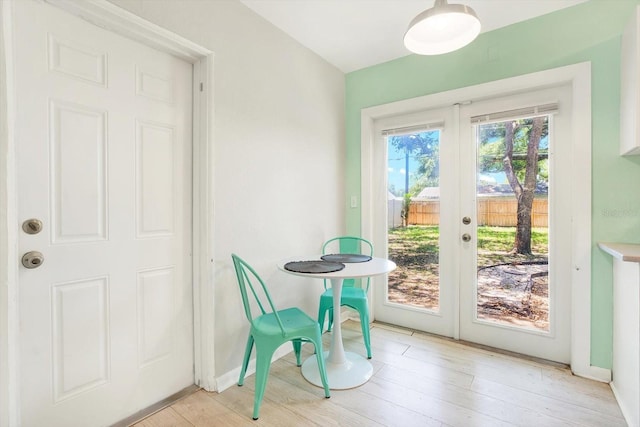 6490 34th Ave N, Saint Petersburg, FL 33710 - entryway featuring light hardwood / wood-style floors and french doors