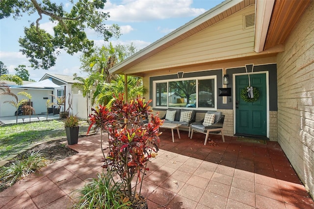 view of patio / terrace featuring covered porch