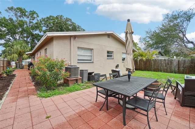 back of house with a patio area