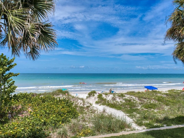 water view featuring a view of the beach