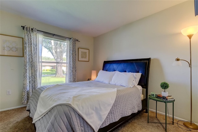 bedroom with carpet floors