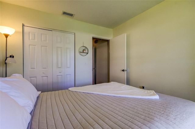 bedroom with a closet