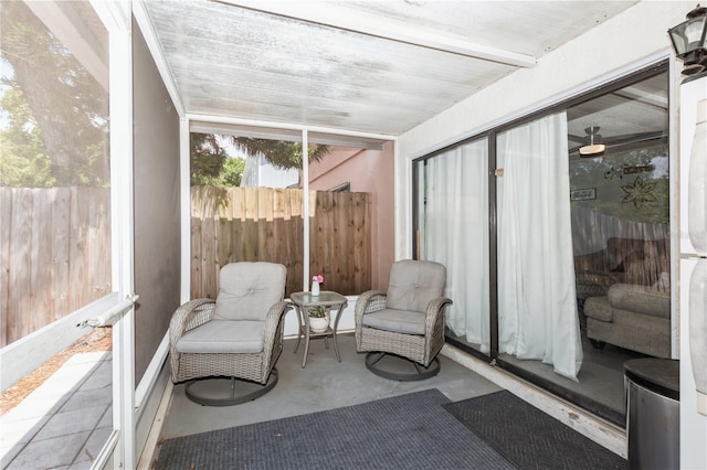 view of sunroom / solarium