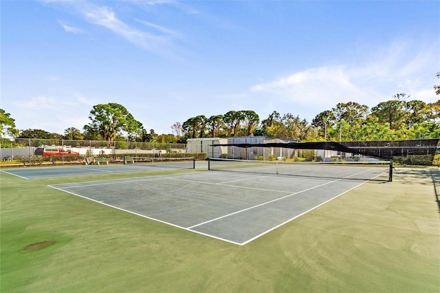 view of sport court