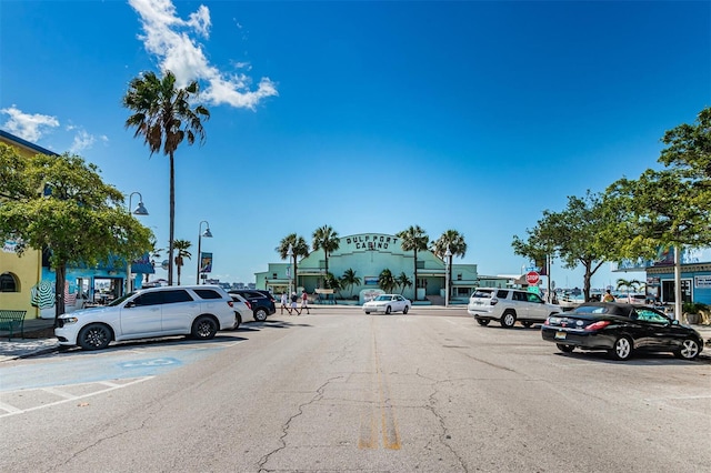 view of parking / parking lot