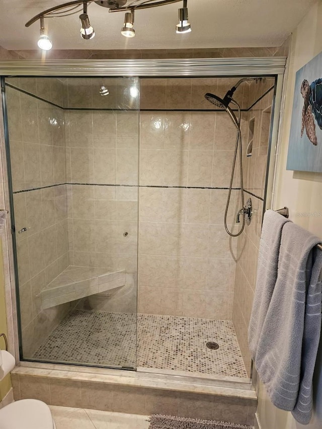 6035 Sea Ranch Dr Unit 505, Hudson, FL 34667 - bathroom with toilet and a shower stall