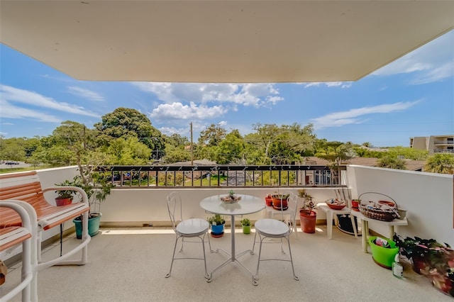 view of balcony