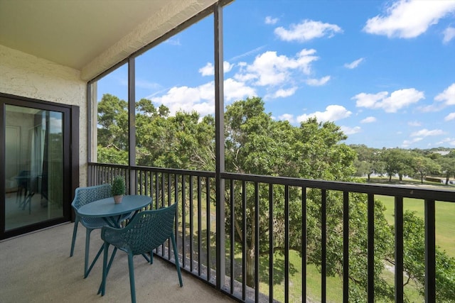 view of balcony