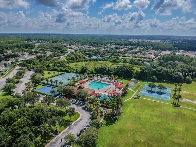 birds eye view of property