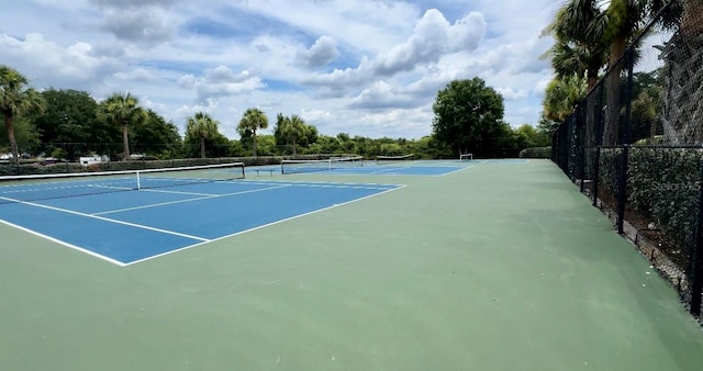 view of tennis court