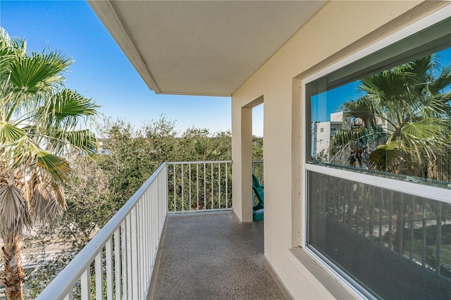 view of balcony