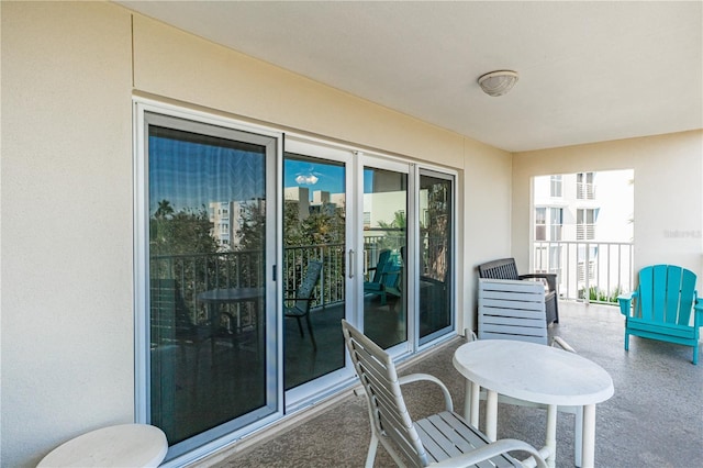 view of balcony