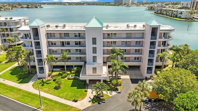 view of property featuring a water view