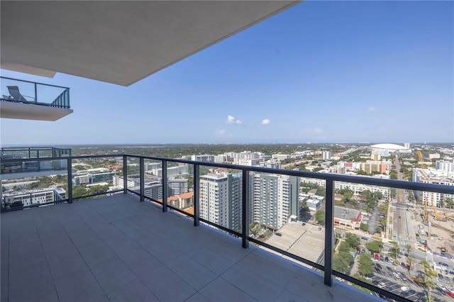 view of balcony