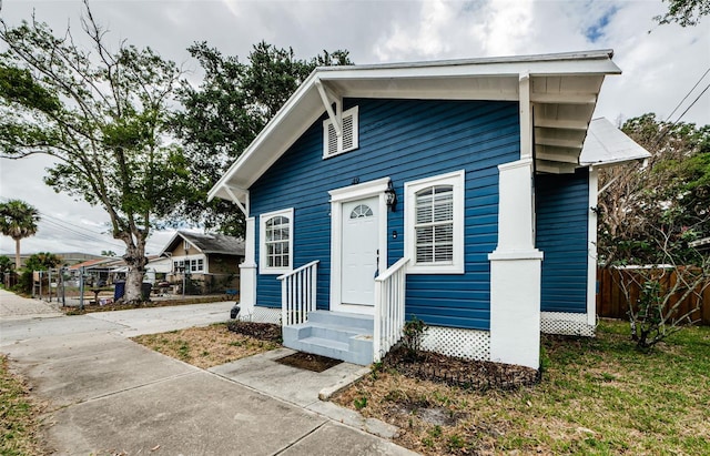 view of front of home