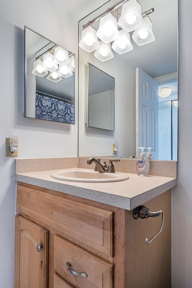 bathroom featuring vanity