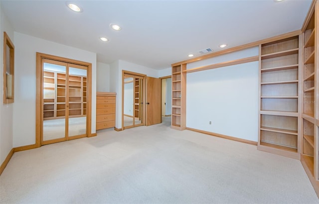 526 Belle Isle Ave, Belleair Beach, FL 33786 - interior space featuring recessed lighting, carpet floors, visible vents, and baseboards