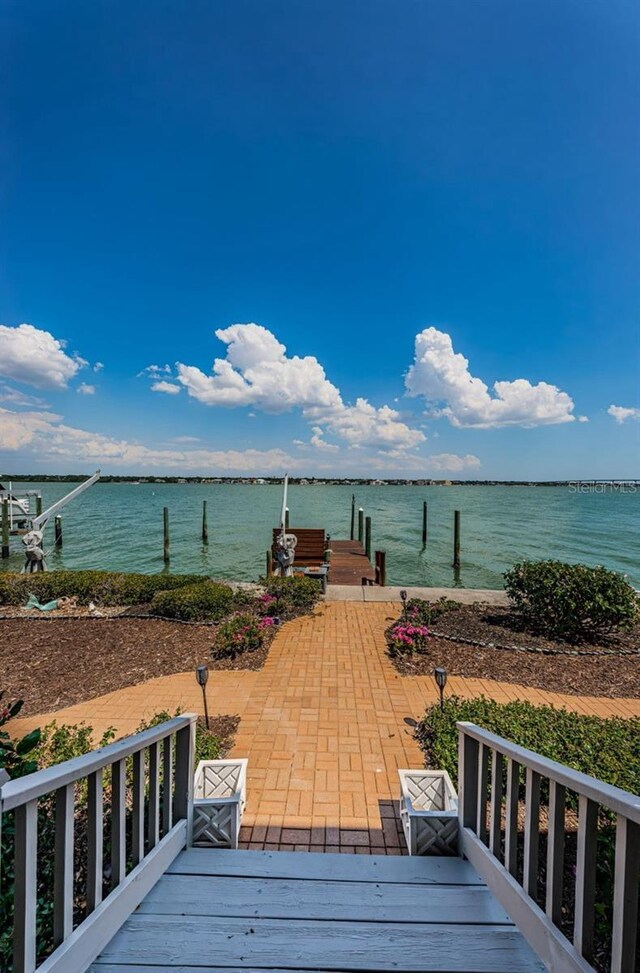 526 Belle Isle Ave, Belleair Beach, FL 33786 - property view of water with a boat dock