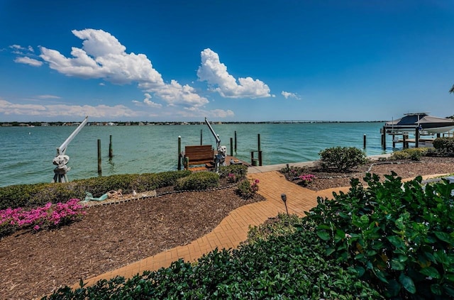 526 Belle Isle Ave, Belleair Beach, FL 33786 - view of water feature featuring a boat dock