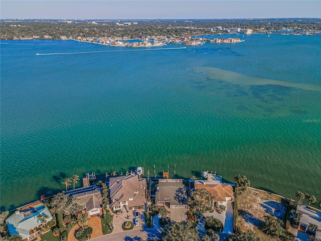 526 Belle Isle Ave, Belleair Beach, FL 33786 - drone / aerial view featuring a water view