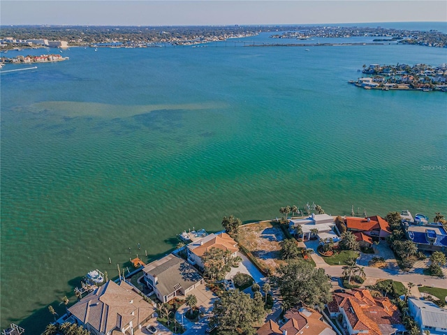 526 Belle Isle Ave, Belleair Beach, FL 33786 - aerial view with a water view and a residential view