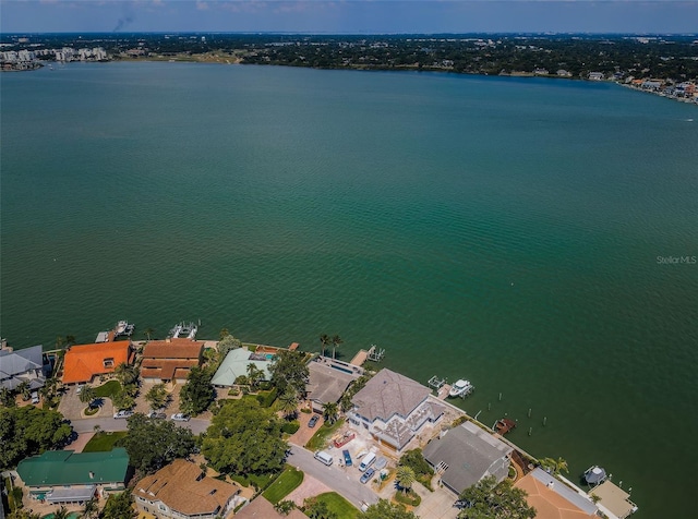 526 Belle Isle Ave, Belleair Beach, FL 33786 - birds eye view of property with a residential view and a water view