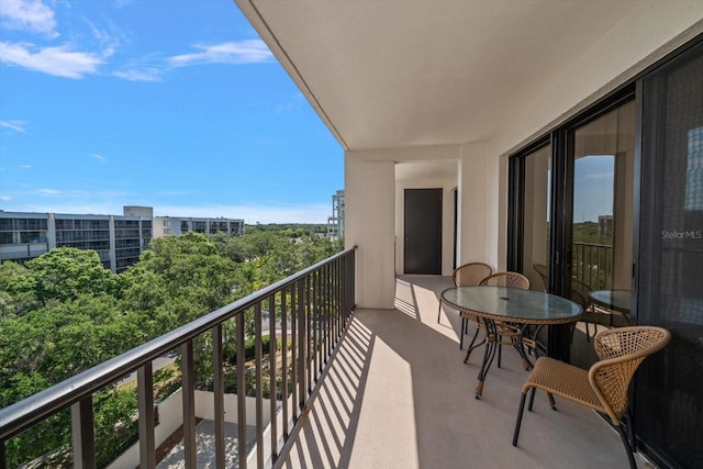 view of balcony