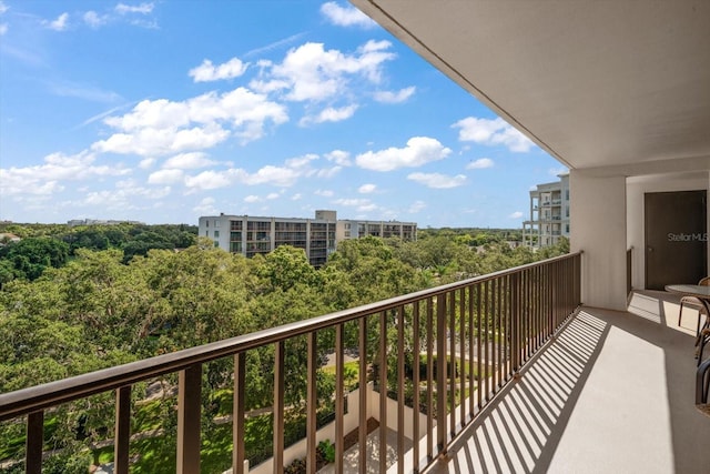 view of balcony