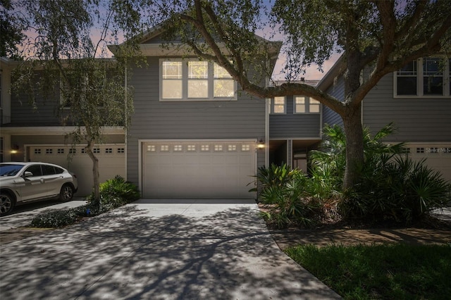 view of front of home featuring a garage