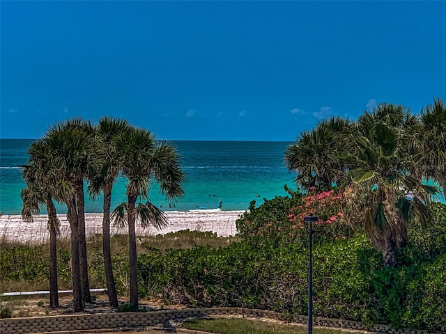 water view featuring a view of the beach